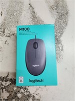 Logitech M100 Full Size Corded Mouse