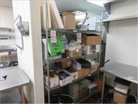 LOT, RESTAURANT SUPPLIES & PRODUCTS ON THIS RACK