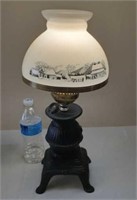 Reina cast aluminum globe lamp