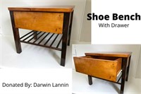 Shoe Bench With Drawer