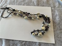 Chico’s Black bead necklace