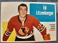 1960-61 Topps NHL Ed Litzenberger Card #21