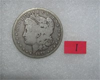 1879 Morgan silver dollar