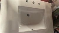 White sink top