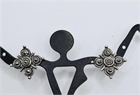 Sterling Silver Marcasite Earrings