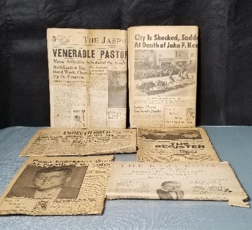 Vintage Newspapers Lot: Dubois County Herald