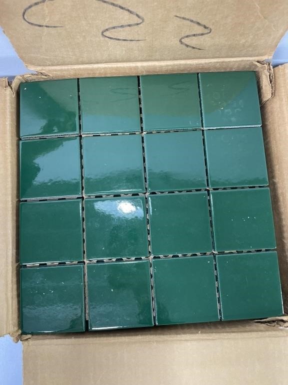 Forest Green 3inch full Case of Tiles