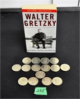 Walter Gretzky book & collector coins - info