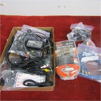 Sound and video cable lot. Assorted.