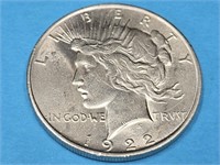 1922 Morgan Silver Dollar Coin Uncirculated?
