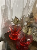 2 oil lamps