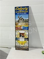 1963 Calgary Stampede replica poster framed