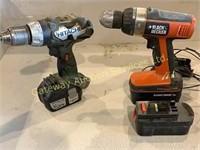 Black & Decker Drill with Charger, Hitachi Drill..