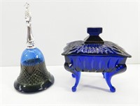 Cobalt Blue Avon Perfume & Trinket Box