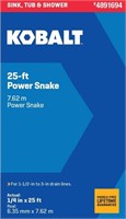 1/4-in x 25-ft High Carbon Wire Power Snake
