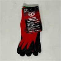 $168  Case of 24pr RED FLEXIGRIP-II SZ MD Gloves