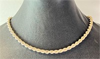 16" Thick Heavy Sterling Rope Chain 18 Grams