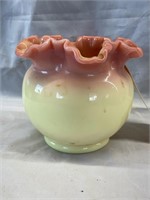 Fenton Burmese Vase