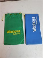 Vintage Wachovia bank bags