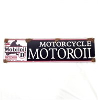 Composite Mobil Oil D Motorcycle Oil Sign