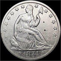 1854-O Arws Seated Liberty Half Dollar