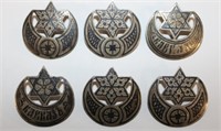 6 Russian Silver hallmarked 84 Russian Silver