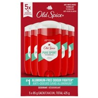 5-Pk Old Spice High Endurance Deodorant, Aluminum