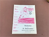 MANHATAN VS. ST. BONAVENTURE PROGRAM FEB. 3, 1967