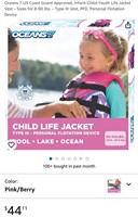 US Coast Guard Approved Infant-Youth Life Jacket