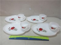 SWEET VINTAGE SNACK PLATES AND CUPS