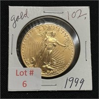 1999 Gold Double Eagle $50 Coin (1 oz fine gold)