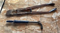 Vintage steeple puller and bolt cutters