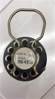 Vintage Key Chain Rotary Phone Advertising