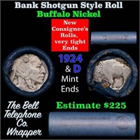 Buffalo Nickel Shotgun Roll in Old Bank Style 'Bel