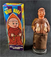 Vintage Merry Monk Figure Fun Raising Gag Gift