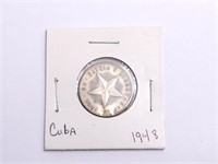 1948 Republica De Cuba Veinte Centavos Coin