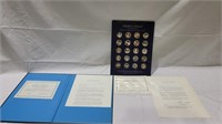 20 silver flown in space silver coin set with coa