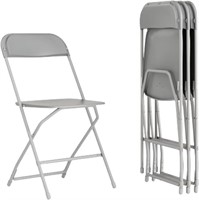 Flash Furniture Plastic Folding Chair - 4 Pack