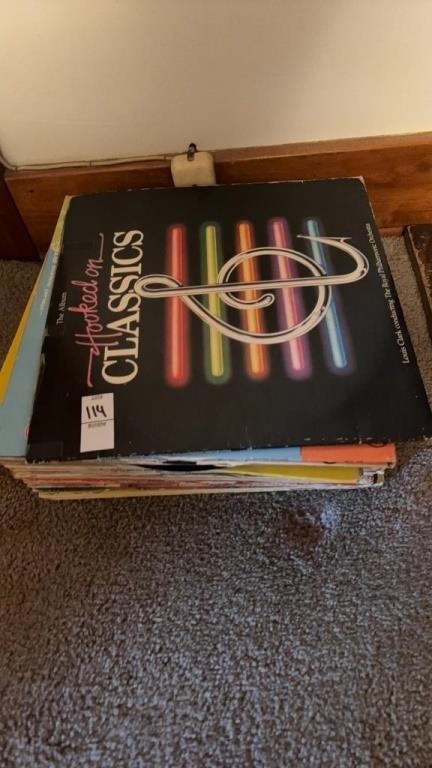 Stack of Vinyl Records