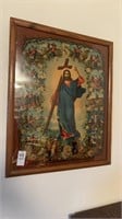 Vintage Jesus Carrying Cross Picture