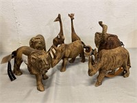 7 Mohazo African Wood Statues