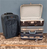 (3) Vtg Suitcases; (1) American Tourister