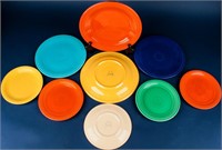 Vintage 9 Fiestaware HLC Dinnerware Plates