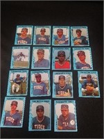 1985 Tidewater Tides Minor League Set of 15 Cards