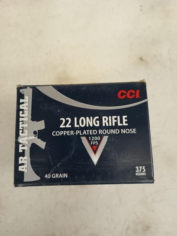 375 rounds 22 LR 40 gr copper plated round nose