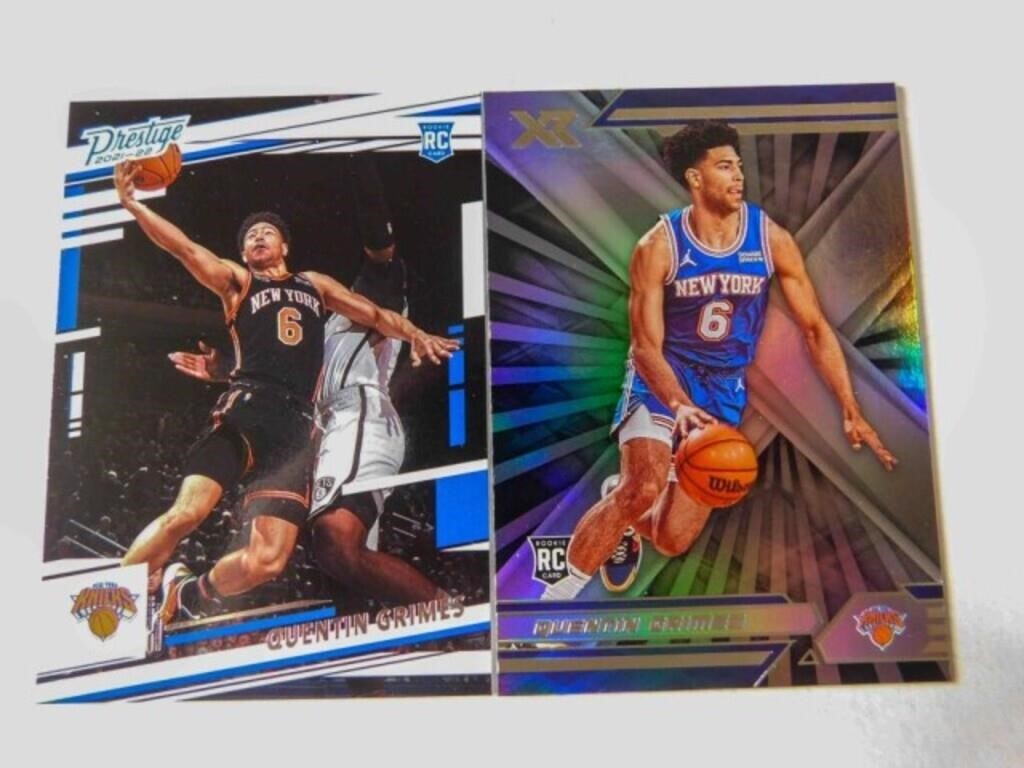 # 6 Knicks Quentin Grimes cards(x2)