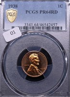1938 PCGS PF64RED LINCOLN