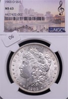 1903 O NGC MS63 MORGAN DOLLAR