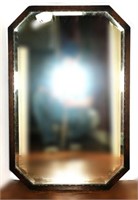 Antique Wall Mirror in Wood Frame