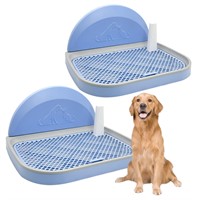 PINVNBY 2 Pcs Dog Potty Toilet with Wall Column, I